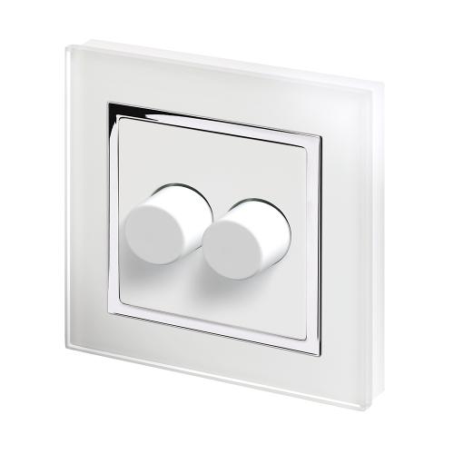 Retrotouch Crystal 2G 2 Way Rotary LED Dimmer (White CT)